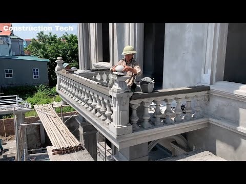 How to Build a Perfect Balcony Railing Using Precast Concrete Pillars for Solid Construction
