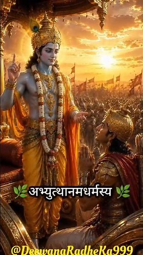 Yada Yada Hi Dharmasya⚡ | यदा यदा हि धर्मस्य | Mahabharat shlok #mahabharat #ShriKrishna #geetagyan