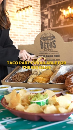 Official Betos Tacos on Instagram: "🌮 Tacos + friends + the Big Game = Best Sunday : TACO PARTY FOR 10 PEOPLE AVAILABLE AT ALL LOCATIONS : 📍7 different locations around ATL 🕛11:00am-10:00pm MON-SUN 🖥️ BETOSTACOS.com Online order"