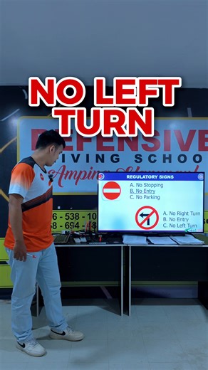 The “No Left Turn” sign is common on busy roads, but don’t miss the details. Some apply only during certain hours, so always stay alert and read the signs carefully. 👀 Pay attention, follow the rules, and drive smart. 👉 Follow us for more driving tips and road reminders! #RoadSigns #NoLeftTurn #DrivingTips #RoadSafety #DefensiveDriving #DriveSmart #CebuDrivers #LTORules | Defensive Driving School PH