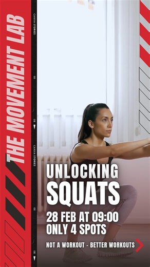 THE SPORTS POD on Instagram: "Your training doesn’t need more punishment… it needs better positions. 😄 Movement Lab is where you break plateaus, return to movements you’ve avoided, and train with confidence again. Diagnosis: you’re not “lazy” — you’re compensating. Remedy: movement screens + coaching that fixes the pattern (not just the symptoms). Prevention: build control so your squat stays yours under load, fatigue, and life. ✅ DM “LAB” to grab one of the 4 spots. #thesportspod #mobilitytrai