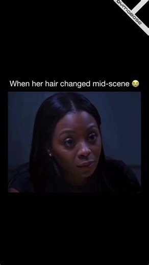 When her hair changed mid-scene - Meme