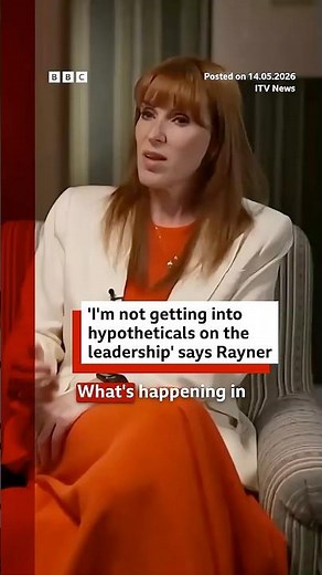 ‘I’m not getting into hypotheticals on the leadership,’ says Angela Rayner. #KeirStarmer #BBCNews