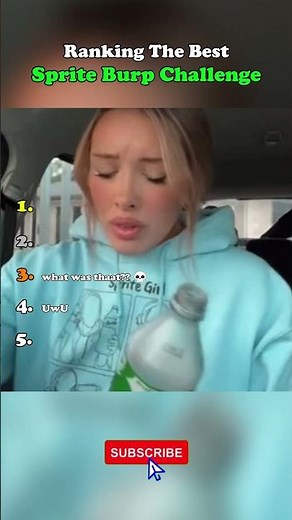 Ranking the Best Sprite Burp Challenge Moments Ever! 🤯🥤💨#shorts #funny