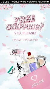 46K views · 254 reactions | This day is finally here 拾 ✈️ Global Free Shipping on Jolse ✈️ Get your favourite K-beauty products with free shipping on jolse.com  #jolse #cosmeticjolse #jolsecosmetics #jolseskincare #kbeauty #koreanbeauty #koreanskincare #skincare #viralskincare #asianbeauty #beauty #kbeautylovers #kbeautycommunity #onlineshopping #Cosméticoscoreanos #cosmetics #cosmeticproducts #skincareroutine #freeshipping | Jolse | Facebook