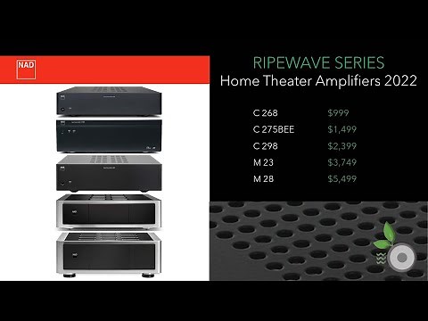 NAD Amplifiers 2022 - C 268, C 275BEE, C 298, M 23, M 28