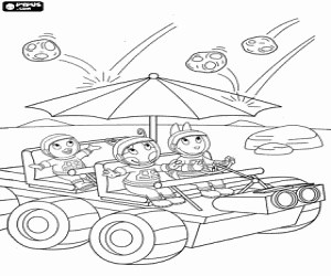 The Backyardigans and the meteorites coloring page printable game