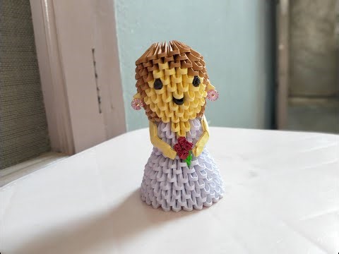 Origami3d Groom /3d origami Bride and groom (part2)