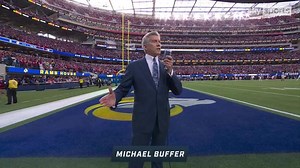 'Let's get ready to rumble!' Michael Buffer calls NFL kick-off!