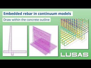 In short: Embedded reinforcement in continuum models in LUSAS version 21.