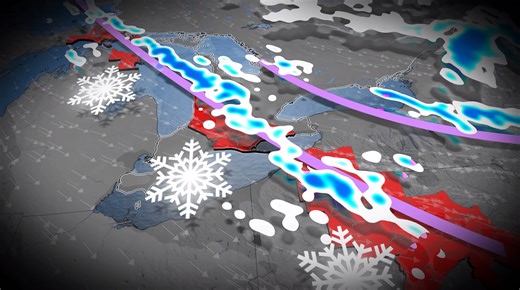 North America’s 1,000  km snow conveyor belt will impact millions of people - The Weather Network