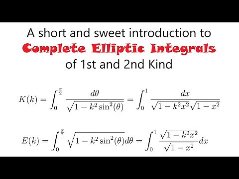 A short and sweet Introduction to Complete Elliptic Integrals of First and Second Kind