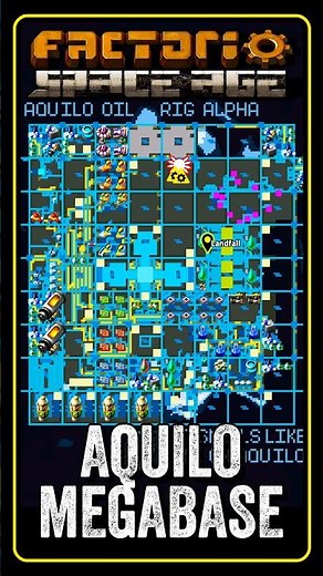 Amazing Base Design for #aquilo in #factorio