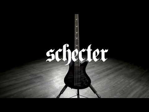 Schecter Stiletto Extreme-4 Bass Guitar, See-Thru Black | Gear4music demo