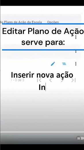 Editar plano de ação no SIGAE