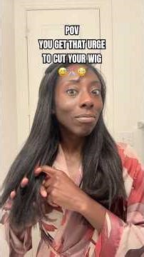 first times a charm am i right? 😂✂️ #haircut #wigstyling