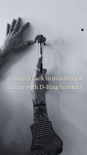 Schoolhouse Switchboard | The easiest way to hang a mirror with D-ring brackets! Tomorrow we tackle the French cleat on a stud🔩 💥always follow the installation... | Instagram