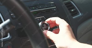 Adjusting the volume on a car radio