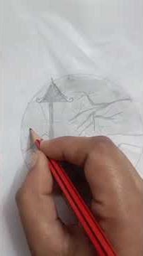 How To Draw A Snowfall Drawing # step by step very easy pencil sketch drawing # art