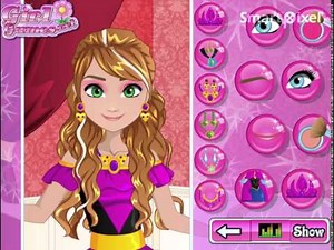 Disney Frozen Anna Hairstyles Dress Up and Make Up Game