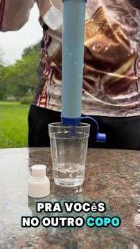 Hidratação parte 2 - testando o filtro de água portátil