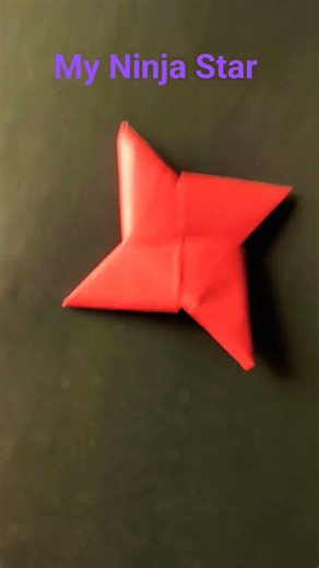 My origami ninja star 🔥#papercraft #viralshort #music