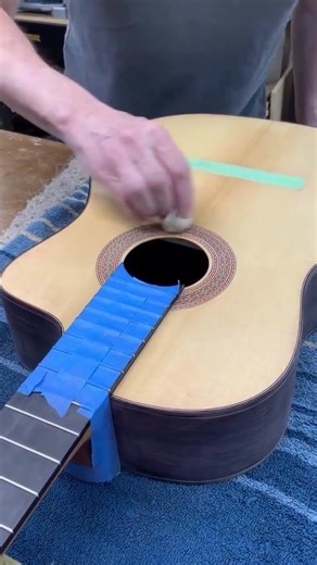 Day 4 classical guitar building course at O’Brien Guitars