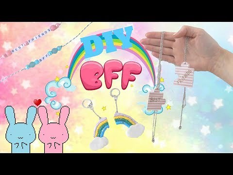 DIY [fr] : BEST FRIENDS / BFF (bracelets /portes clés / colliers) facile à faire