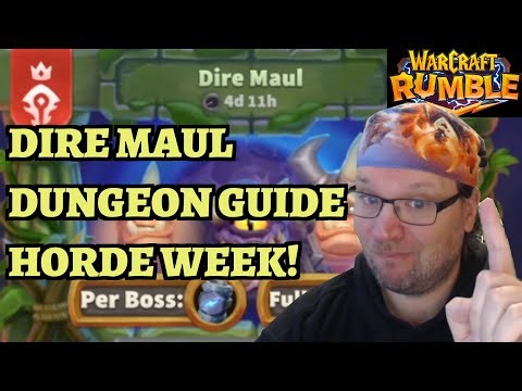 Dire Maul DUNGEON GUIDE - Warcraft Rumble Horde Week