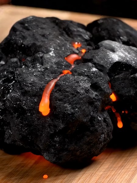 Rock ASMR: Cutting Lava for Relaxation