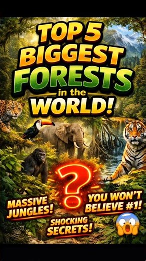🌍 Top 5 Biggest Forests in the World | #1 Will Shock You! 😱🌳#ViralVideo #nobatidao