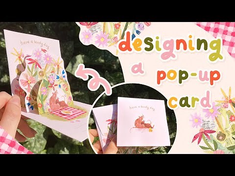 Making my own pop up card with Canon Creative Park | From sketch to finished product! | AD