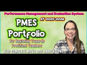 Complete PMES Portfolio 2025 - 2026 for Beginning Towards Proficient Teachers (TI - TIII)