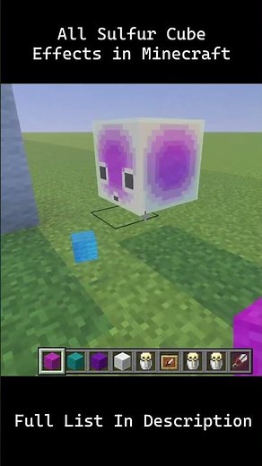All Minecraft Sulfur Cube Effects - Minecraft Chaos Cubed Update Preview