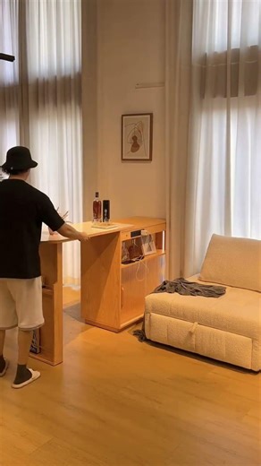 Multi-Functional Expandable Bar Table #home #homedecor #furniture #spacesaving #table #shorts #cuumy