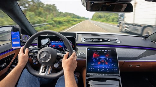 Mercedes AMG showcases power on the Autobahn