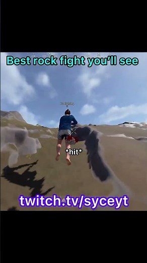 Rock fight that broke my game #rust #rustpvp #funny