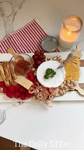 ❤️🤍💙Perfect dish to bring to your 4th of July festivities! Follow The Daily DIYer for more ideas! #hobbylobby #4thofJuly #redwhiteandblue #StarsAndStripes #bbq #party #Charcuterie #tray #celebrate #summer #diy #thedailydiyer | The Daily DIYer