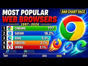Most Popular Web Browsers 1997–2026 | Browser Market Share Race