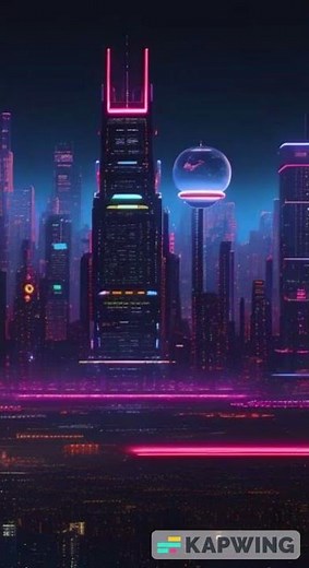 futuristic city generated by Artificial Intelligence