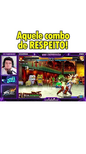 When you're about to play as Iori Yagami and you land your FAVORITE combo 😈🔥