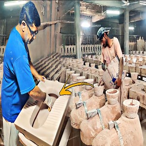 456K views · 4.1K reactions | Amazing technique how the quality ceramic toilet are made | Az334 | Facebook
