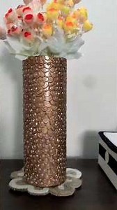 Making a flower vase with pvc pipe.#diy #homedecor #everyone #crafting #reuse #shortsreels #crafts