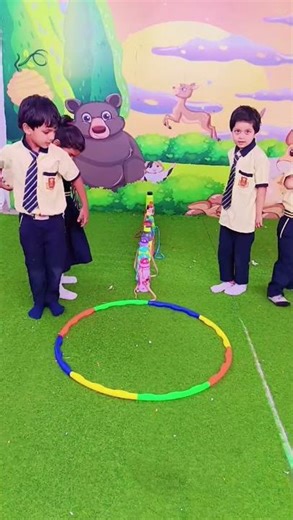 School Activity for Kids || Fun with kids || Ring and balloon activity ✨😃 #balloons #ringactivity