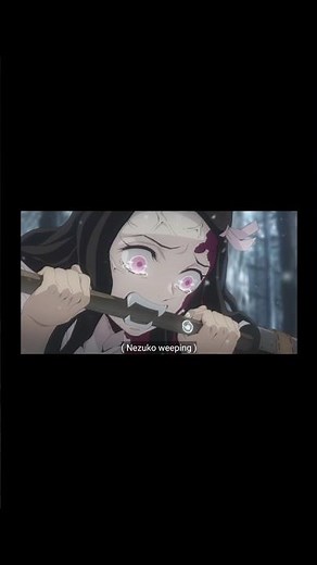 Demon slayer ep 1 | Nezuko crying |