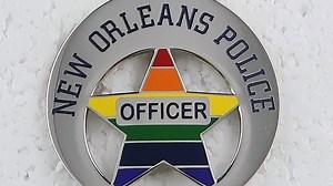 New Orleans police sport Pride badges for Southern Decadence
