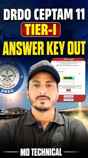 DRDO CEPTAM 11 Tier 1 Answer Key Out #drdoceptam #drdoceptam11