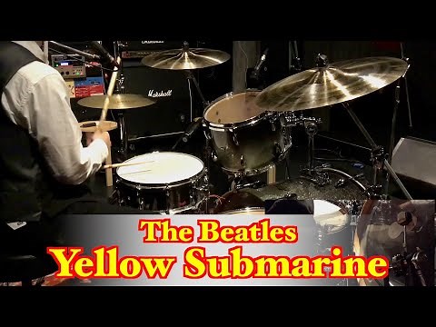 The Beatles - Yellow Submarine (Drums cover from fixed angle)