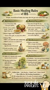 IBS healing doesn’t start with medicines.It starts with daily habits your gut can trust. 🌿Eat on time.Choose warm, simple foods.Balance fiber.Manage stress.Move your body.Sleep well.Small consistent steps calm the gut, reduce flare-ups, and rebuild gut rhythm over time.Remember:IBS improves with routine, not rush.#IBS #GutHealing #GutHealth #IBSAwareness #DigestiveHealth #HolisticHealth #IBSDiet #HealthyGut #LifestyleHealing | Amara.ayurveda