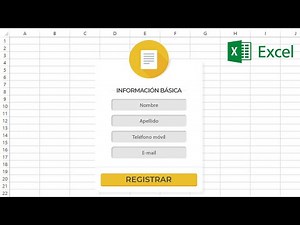 Como crear formularios de datos en Microsoft Excel, con o sin programación, macros, controles o VBA